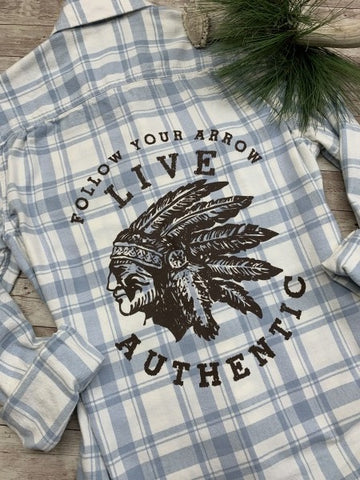 Live Authentic Indian Flannel