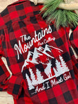 Mountains are Calling Flannel