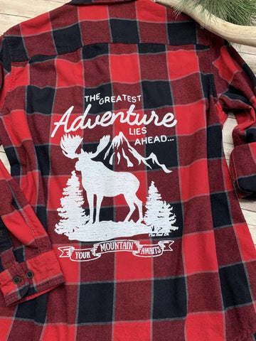 Adventure Moose Flannel